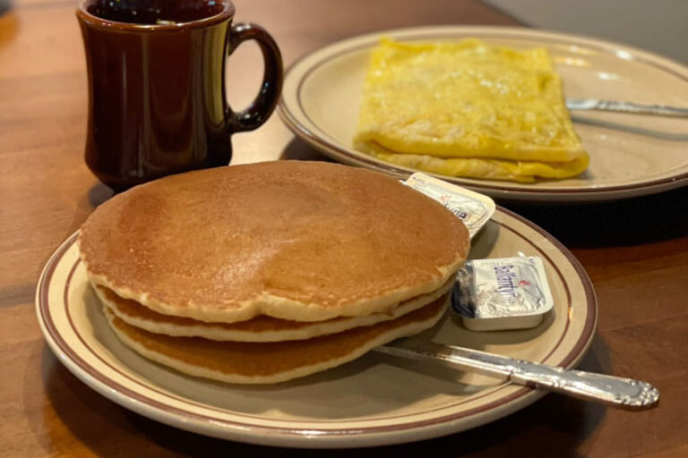 シャーリーズ コーヒーショップのパンケーキ
