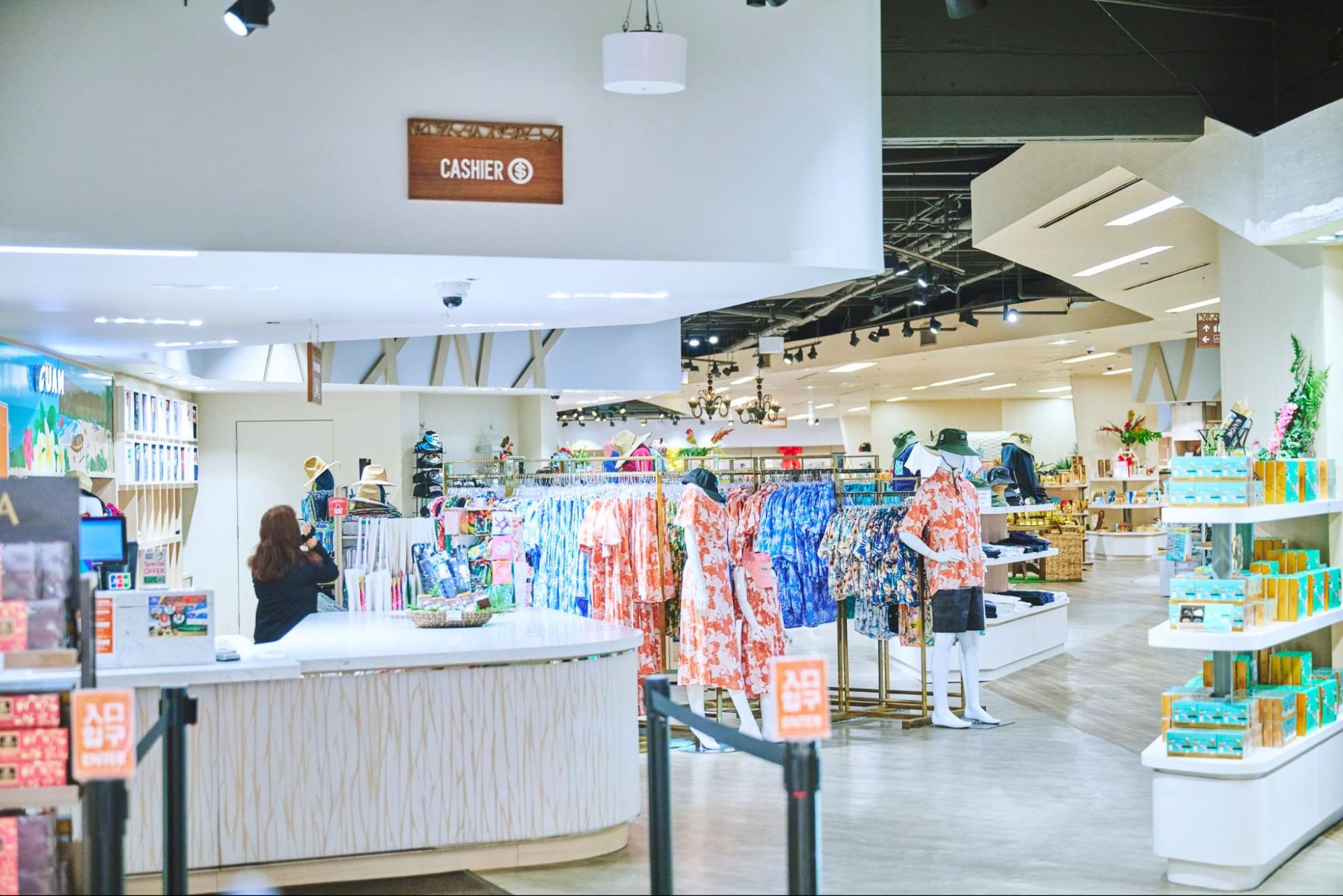ショップの売り場