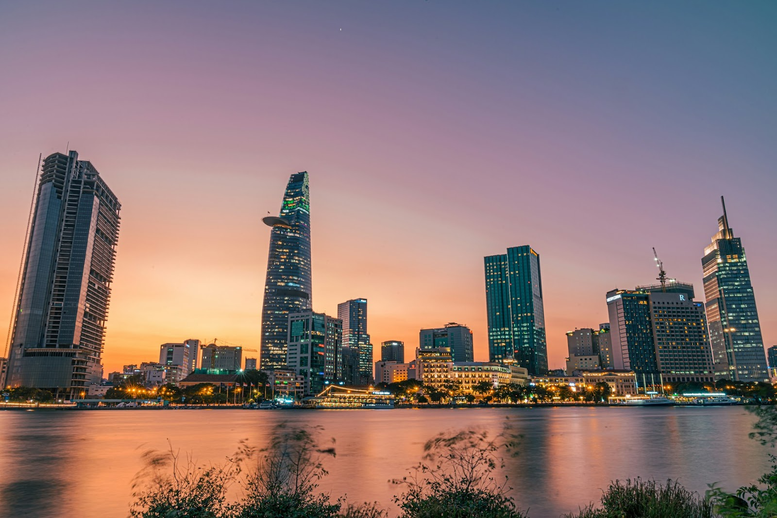 ホーチミン市の夜景