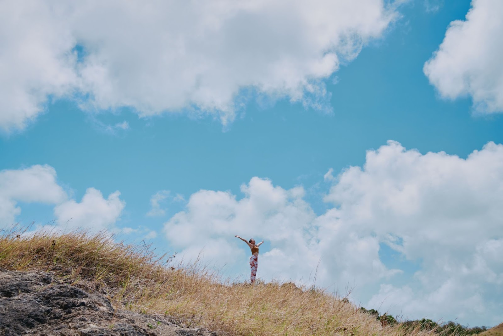 自然の中の女性