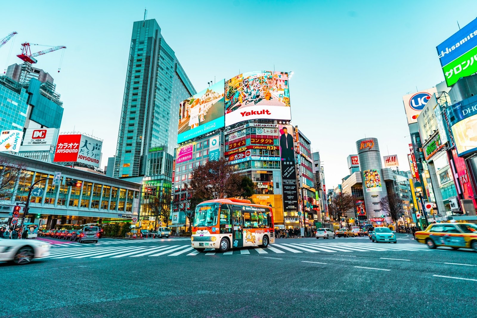 渋谷のスクランブル交差点