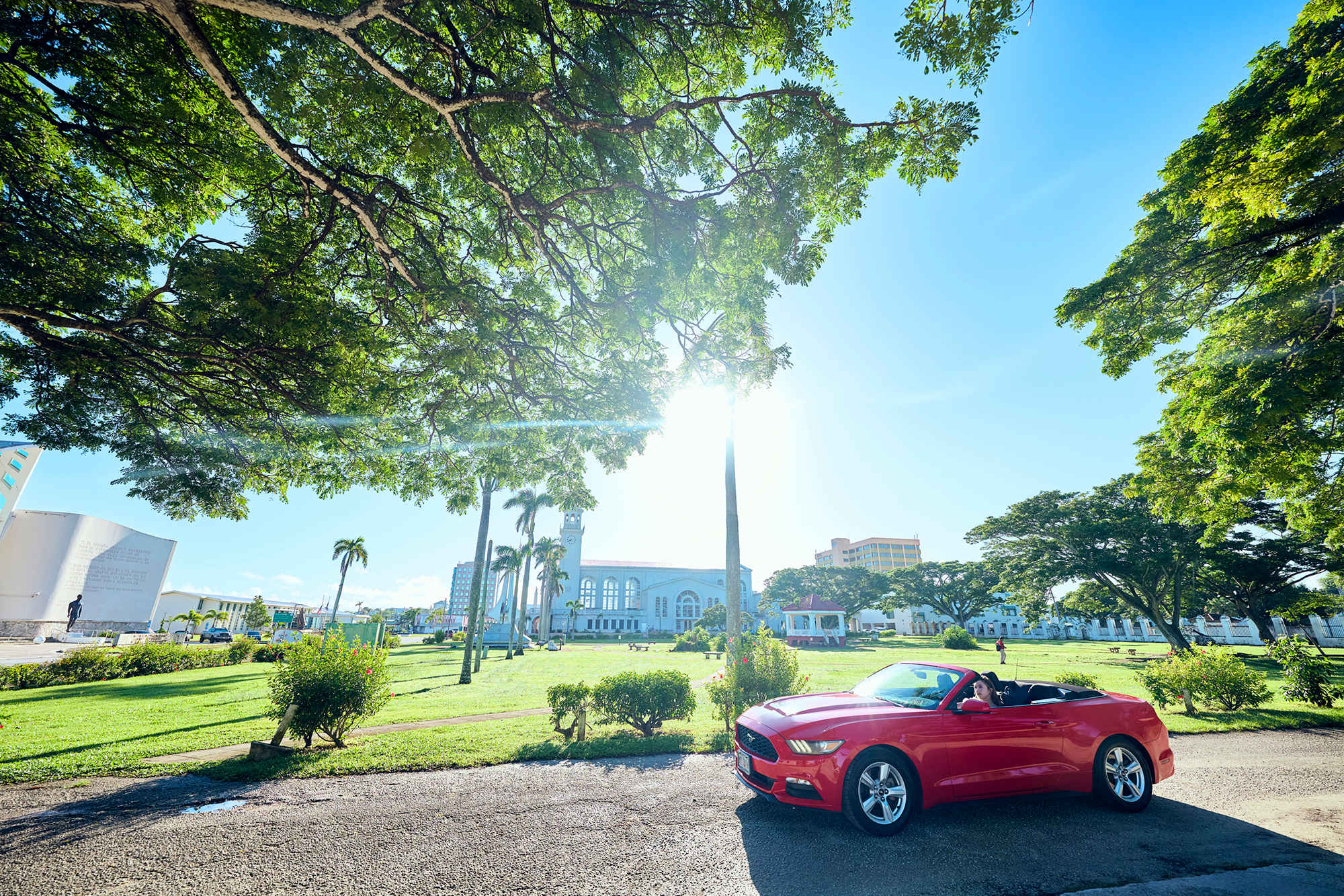 グアムでドライブ